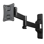 Hama Fullmotion TV / Monitor Wall Bracket 5 stars, 2 Arms, (fully movable bracket for screens 10-26 inches, VESA up to 100x100, max. 25kg, including Fischer dowels), Black