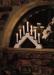 Konstsmide Elljusstake, 7 ljus, vit, 230V