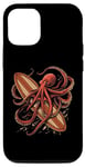 Coque pour iPhone 12/12 Pro Planche de surf Octopus Kraken Surf Board Ocean Surfer
