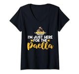 Womens Paella Food Funny Valencian Spanish Recipe V-Neck T-Shirt