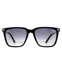 Tom Ford Square Mens Shiny Black Blue Grey Gradient - One Size