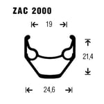 Gurpil Zac M475 26´´ 6b Disc Mtb Bakhjul