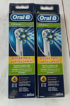 Oral-B Cross Action White Toothbrush Replacement Heads 2x 4 pack (8 heads total)