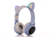 HUAKLIN Headset Bluetooth headset children's girl son cat ear wireless Bluetooth music voice headset D