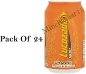 Lucozade Orange Energy Drinks 330ml Cans - Case of 24
