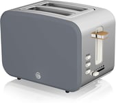 Swan Nordic 2 Slice Toaster Matt Finish Slate Grey 900W