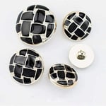 WGSI 18-30mm coat button white black wild fashion windbreaker jacket decorative button sewing DIY clothing accessories (Color : 2, Size : 25mm)