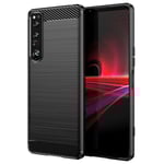tectTech Sony Xperia 1 IV TPU-skal Brushed, Svart