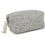 Konges Sløjd small quilted toiletry bag - blue blossom mist