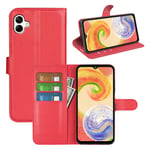 samsung Samsung Galaxy A04 PU Wallet Case Red