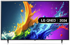 LG 75 Inch 75QNED80T6A Smart 4K UHD HDR QNED Freeview TV