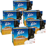 Felix Adult Cat Food Chopped Jelly - Choice of Flavour & Size