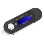 Portable Music Mp3 Usb Player With Lcd Screen Fm Radio Voice Black