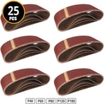75*533mm Sanding Belts 533*75mm Band 3" 21" Screen With Grit 40 to 180 Soft Cloth For Belt Sander(25pcs)
