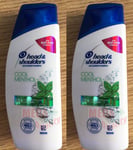 2 x 70ml. Head and Shoulders Anti Dandruff Shampoo COOL MENTHOL