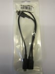 Genuine Blackberry Twin/Dual/Double USB Charger Charging Cable Lead 29109900