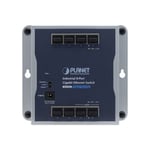 PLANET Technology Corp.po WGS-810 Switch industriel plat 8 Gigabit -20/+60° avec alim.