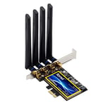 Teday T919 1750Mbps WiFi Adapter PCIe BCM94360CD MacOS Hackintosh Bluetooth 4.0 802.11ac 2.4G/5G Carte sans fil pour PC de bureau
