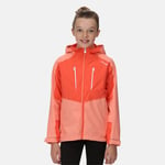 Regatta Kids Breathable Highton Iii Waterproof Jacket Fusion Coral Neon Peach, Size: 9-10 yrs