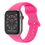 Silikone urrem til Apple Watch 7/8/9 41mm osv. - Barbie pink