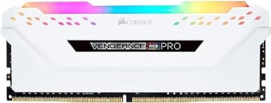 Corsair Vengeance RGB Pro - Kit de Mémoire Enthousiaste Eclairage LED RGB Dynamique - Blanc + Corsair Vengeance RGB Pro - Kit de Mémorie Enthousiaste (sans mémorie) - Blanc