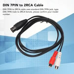 DIN 7PIN Male To 2RCA Female Cable Pure Copper Wire Core Sound Adapter Cable REL