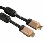 HAMA Premium HDMI-kabel - 4K/60Hz Guldpläterad 0,75 m