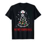 Merry Christmas Nurse Shirt Stethoscope Tree Lights Xmas T-Shirt