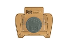 MastaPlasta Patch de réparation autocollant en cuir de qualité supérieure - Aigle gris - 8 x 8 cm - Premiers secours pour canapés, sièges de voiture, sacs à main, vestes
