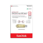 SanDisk 256GB Ultra Dual Drive Luxe USB Type-C Flash Drive USB 3.2 Gen 1 [Gold]