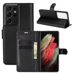 samsung Samsung S21 Ultra PU Wallet Case Black