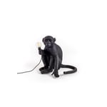 Seletti - Monkey Lamp Outdoor Sitting Black - Svart - Svart - Bordslampor utomhus