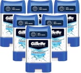 6 x Gillette Endurance Antiperspirant Clear Gel 70ml - Cool Wave