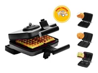 frifri - Gaufrier/machine à croque-monsieur - 1.2 kWatt - noir