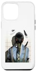 Coque pour iPhone 15 Pro Max Mug amusant avec corbeau - Motif animal - Prison posant