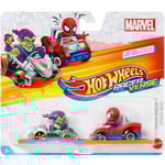Hot Wheels RacerVerse Voiture métal 1:64 Die cast cars Spider-Man + Green Goblin