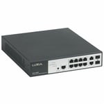 Legrand - Switch 19pouces Ethernet PoE LCS² 10 ports RJ45 (8 ports PoE+) 1Gb manageable 033490