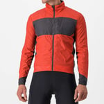 Castelli Unlimited Puffy Cycling Jacket - AW23 Pompeian Red / Dark Grey 2XLarge Red/Dark