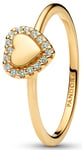 Pandora Timeless gold-plated engravable heart ring 163801C01