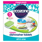 Ecozone Classic All in One Dishwasher Tablets - 72 Tablets