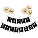 Födelsedagsfest Dekorationsbanderoll, Grattis på Födelsedagen Födelsedag Ballonger och