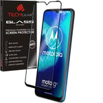TECHGEAR 3D GLASS Edition Compatible for Motorola Moto G8 Power Lite, Edge to Edge Tempered Glass Screen Protector Cover [Full Screen] [9H Hardness] [Crystal Clarity] [Scratch-Resistant] [No-Bubble]