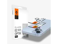 Spigen Optik Pro Ez Fit, Apple, Iphone 15 Plus, Iphone 14 Plus, Blå, Transparent, 2 Styck