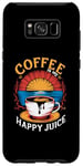 Coque pour Galaxy S8+ Coffee Is My Happy Juice – Café vintage amateur de caféine