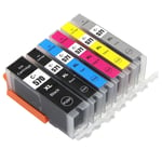 6 Ink Cartridges (Set) for Canon PIXMA MG7750 MG7751 MG7753 TS8050 TS8052 TS9050