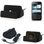 Docking Station for Blackberry Classic black charger Micro USB Dock Cable