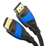 KabelDirekt – Câble HDMI 4K avec blindage A.I.S. – 5m (4K@60Hz pour une expérience Ultra HD spectaculaire – High Speed avec Ethernet, Blu-ray/PS4/PS5/Xbox Series X/Switch, noir)