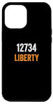 Coque pour iPhone 15 Plus Code postal Liberty 12734, déménagement vers 12734 Liberty