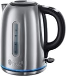 Russell Hobbs Brushed Stainless Steel Electric 1.7L Cordless Kettle (Quiet & Fas