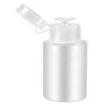 150ml Nail Art Makeup Polish Plastic Pump Dispenser Bottle Remover White E3W7
